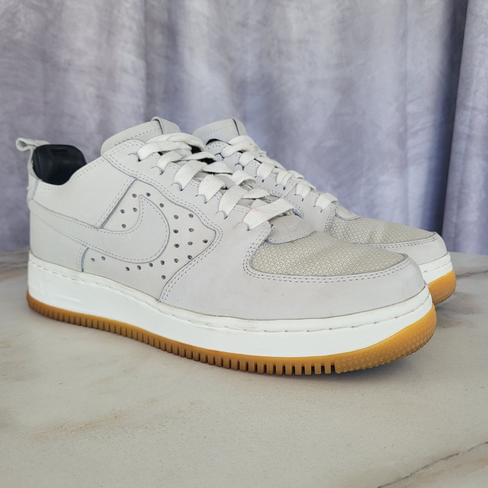 NikeLab TECH CRAFT Air Force 1 Low CMFT TC SP White Gum Sail Men's Size 8